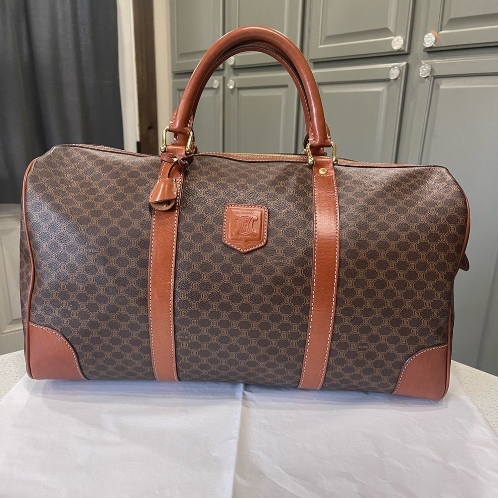 Celine Macadam Boston Bag W/Lock & Key + COA